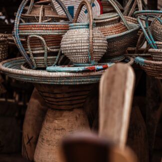 Hand-woven Hausa Storage Basket