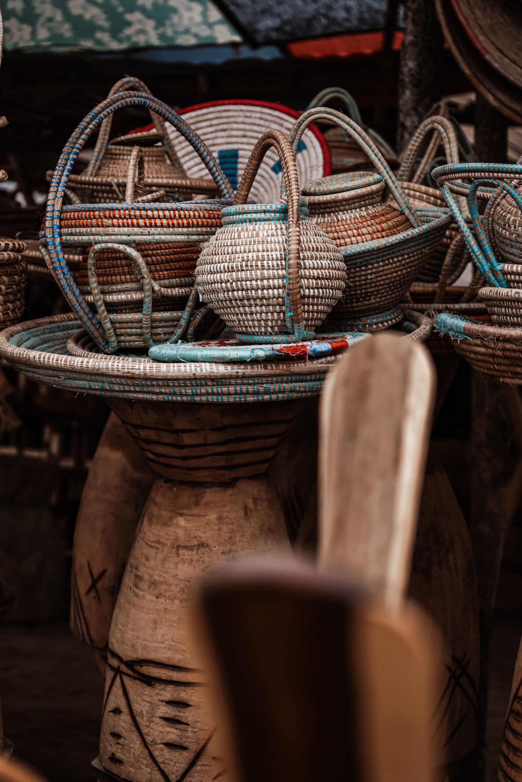 Hand-woven Hausa Storage Basket